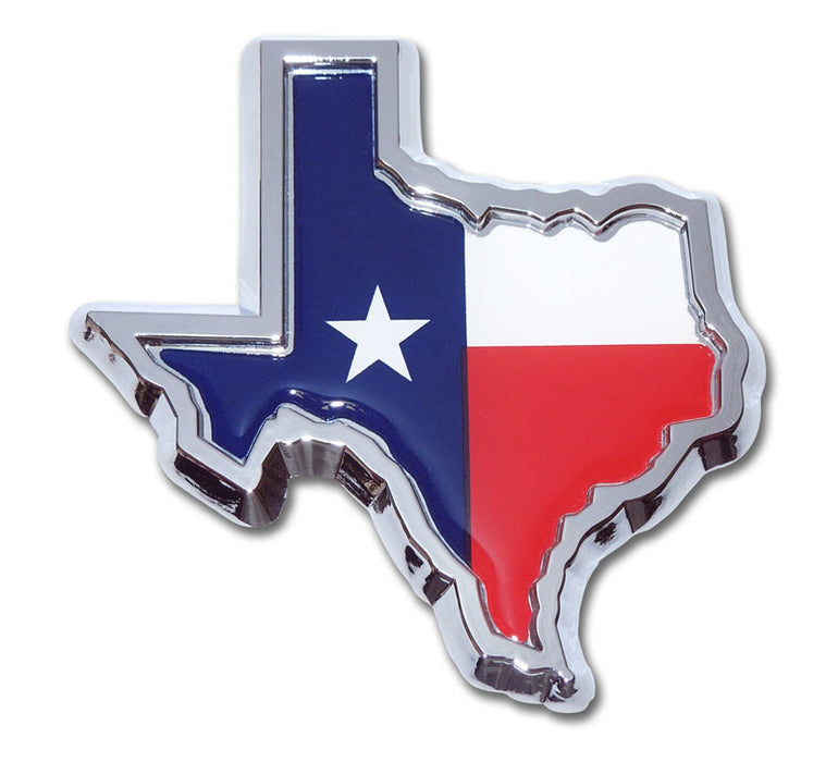 Texas Flag (State Shape) Auto Emblem