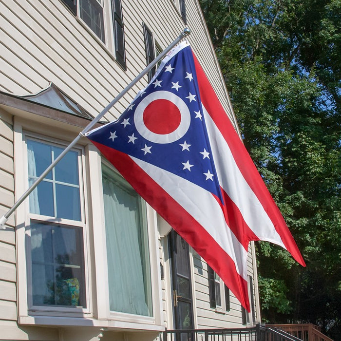Ohio Outdoor Nylon Flag (Low-Medium Wind Areas)