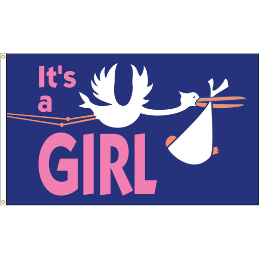 Its a girl flag for Sale | Shop It's a girl Flags | Baby Flag | Girl Flag
