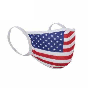 US Flag Reusable 3 Layer Face Mask
