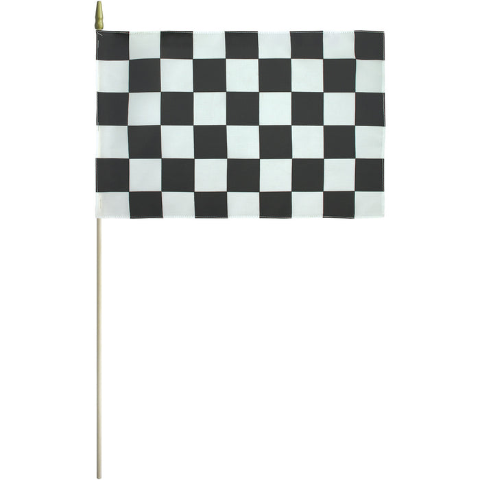 12"x18" Mounted Checkered Flag