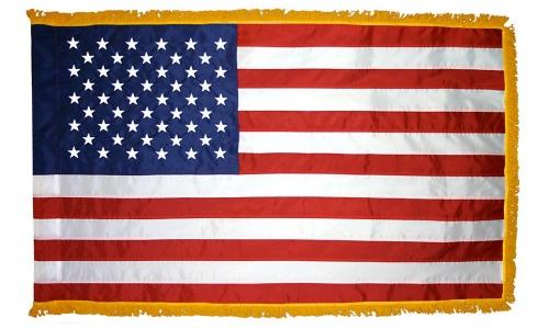 Signature American Flag with Gold Fringe