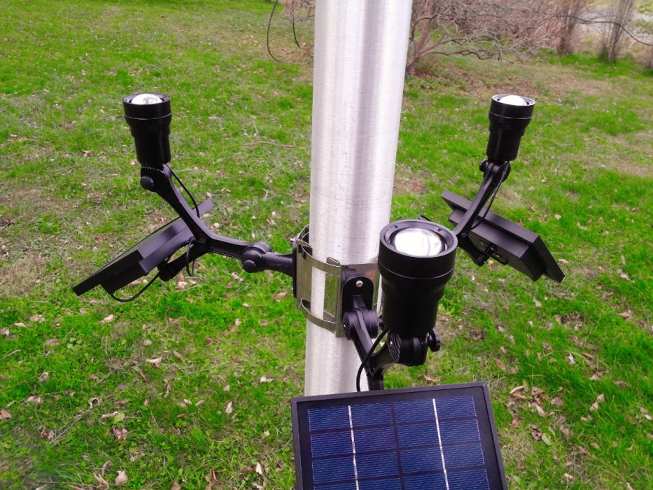 Extreme Commercial Solar Flagpole Light CREE