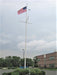Fiberglass Flagpole with Yardarm and Gaff For Sale 