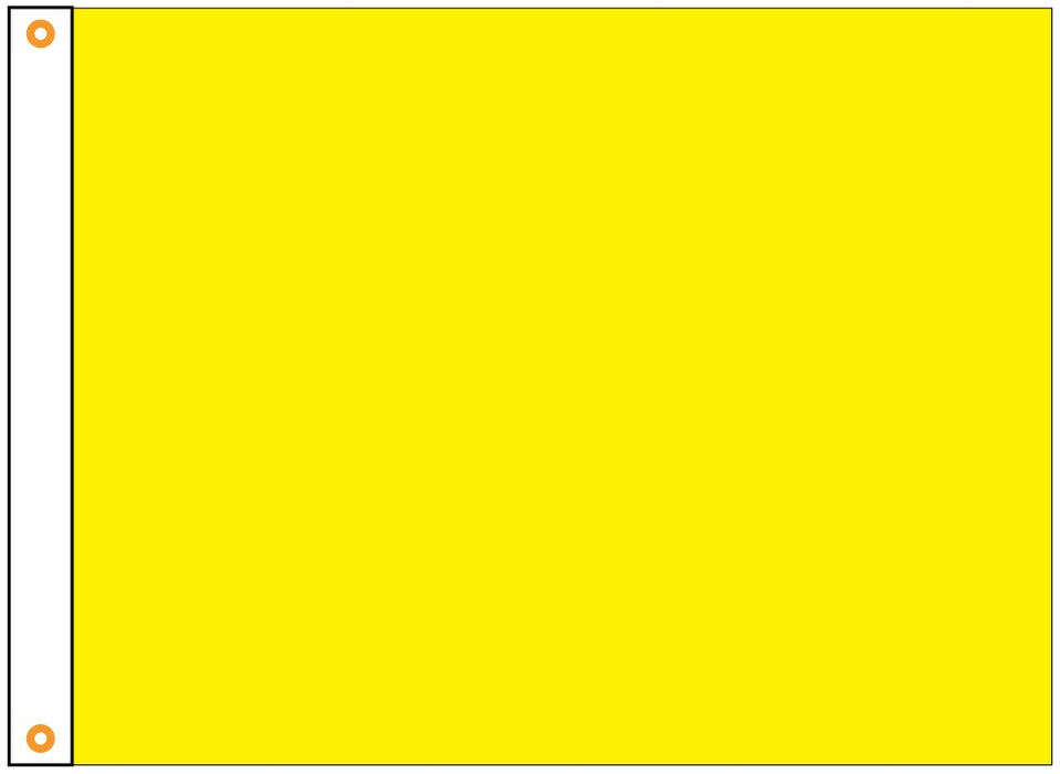 Outdoor Yellow Flag