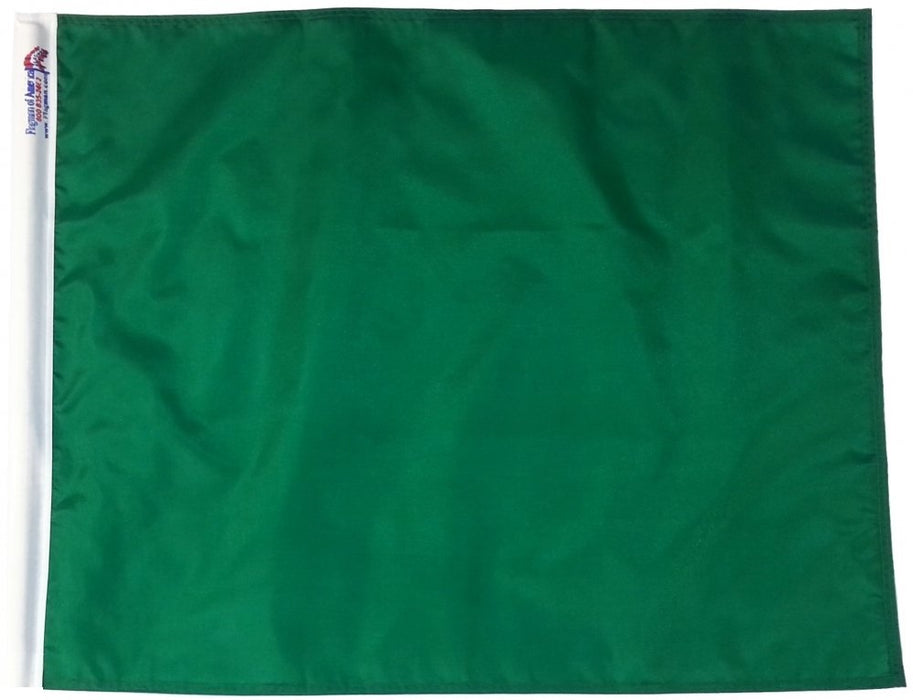 Solid Green Racing Flag