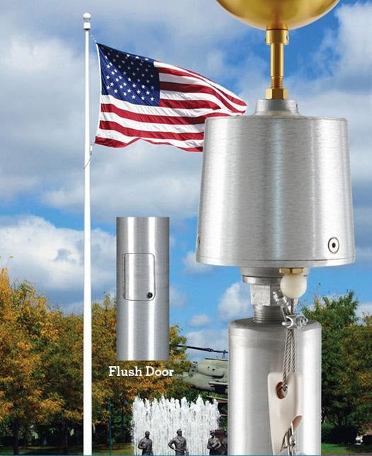 Commercial Grade Aluminum Flagpole - Internal Winch - Lifetime Warranty - Made in USA