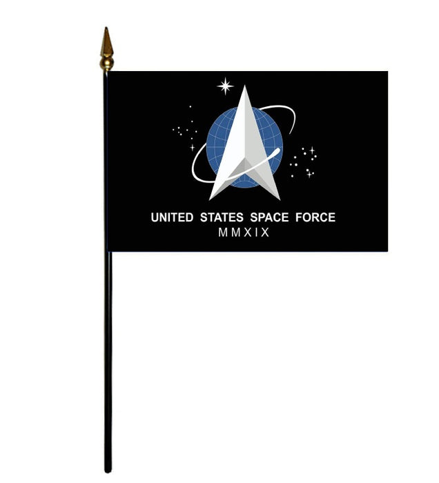 Space Force Stick Flags 4"x6" (Pack of 12)