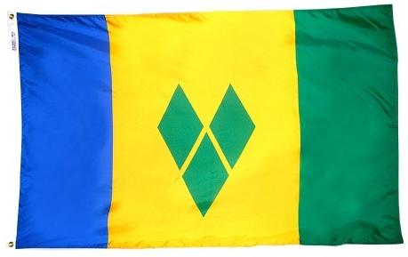 St Vincent & Grenadin outdoor flag for sale