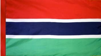 Gambia Indoor Flag for sale