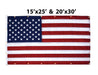 American flag for wall mounting with grommets along the edges.