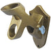 Gold flagpole bracket with 2 positions for 1" diameter poles