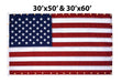 American flag for wall mounting with grommets along the edges.