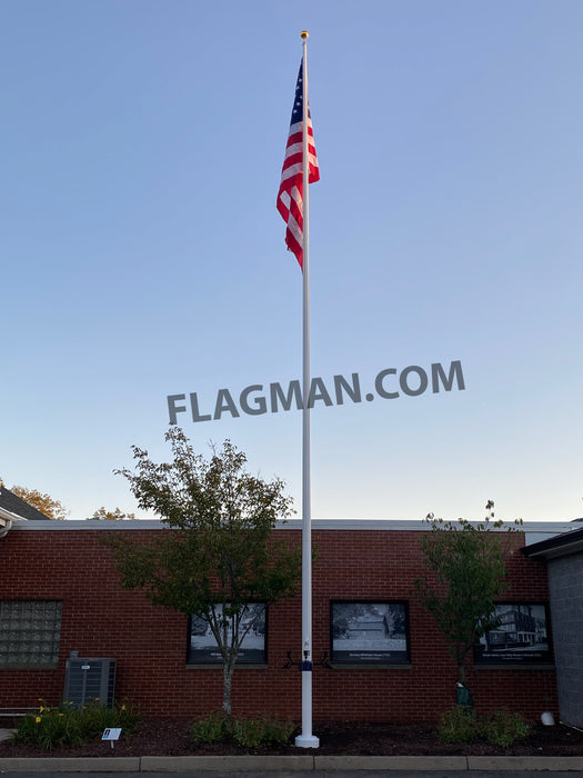 AFP Fiberglass Flagpole - External Rope *20 Year Warranty*
