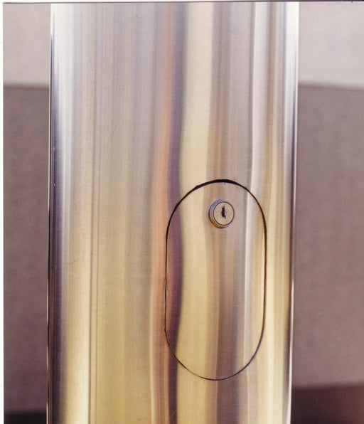 stainless steel flagpole lockable access door internal halyard system