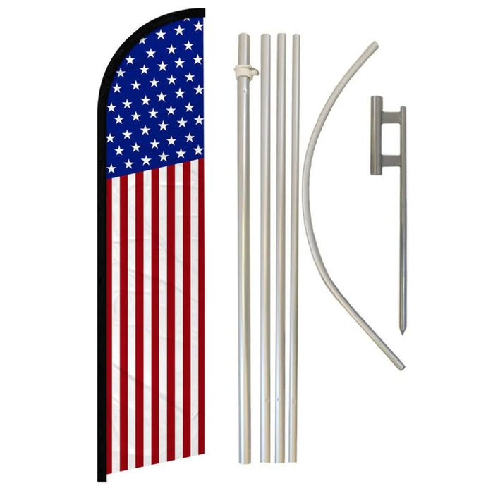 50 Star Feather Flag Kit