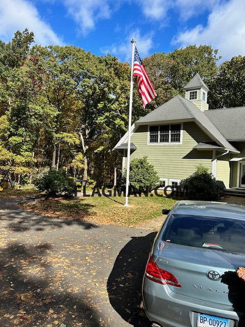 AFP Fiberglass Flagpole - External Rope *20 Year Warranty*