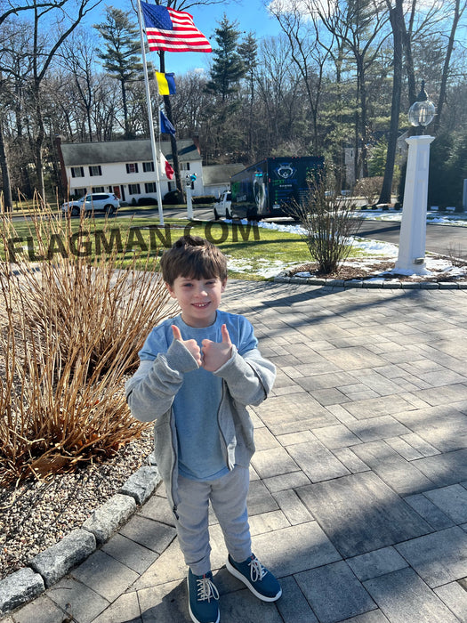 AFP Fiberglass Flagpole - External Rope *20 Year Warranty*