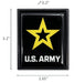 Army emblem for vehicle dimensions