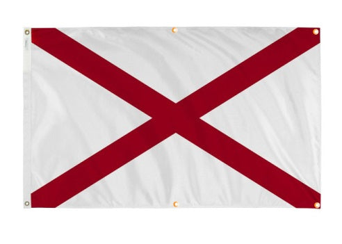 Rip-Proof Technology Double Sided 3-Ply Alabama State Flag 3×5 Foot Rip-Proof Technology Double Sided 3-Ply Alabama State Flag 3×5 Foot