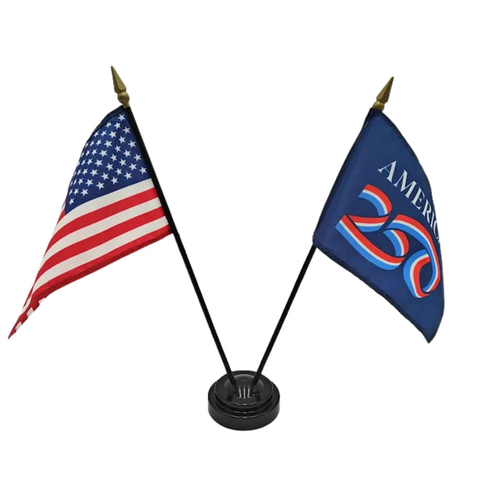 America 250 & U.S. Stick Flag Bundle