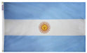 argentina flag 3x5 with sun of may outdoor nylon blue white stripes made in USA