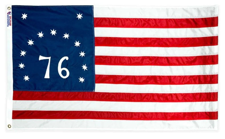 Bennington 76 historical American flag outdoor nylon made in USA