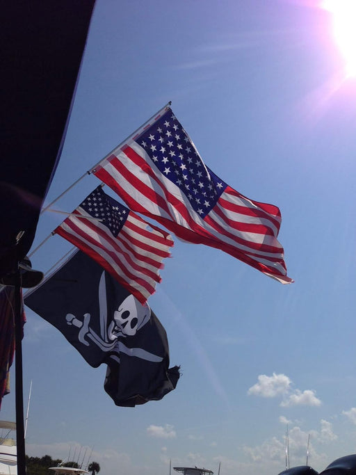 American Flag Boat Flag and Boat Flag Holder | American Flag for Boat American Flag Boat Flag and Boat Flag Holder | American Flag for Boat