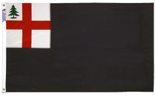 bunker hill flag pine tree red cross canton black field outdoor nylon flag