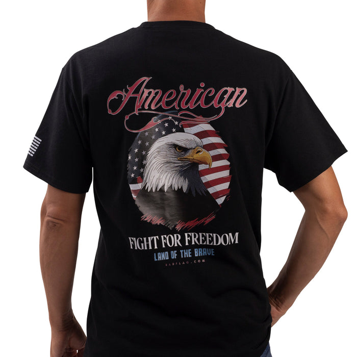Fight for Freedom Graphic Tee-black *BadFlag*