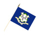 Connecticut Cemetery Flag. Connecticut Stick Flag. Connecticut Flag on a Stick. 