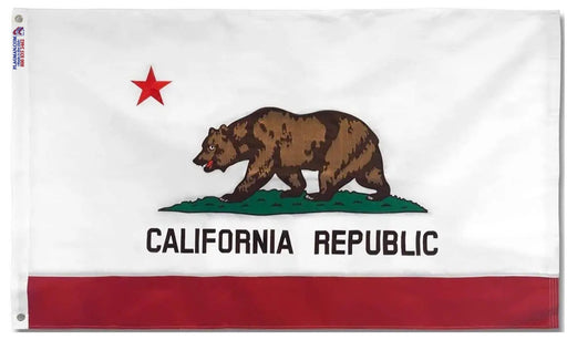 california state flag outdoor nylon bear republic design brass grommets