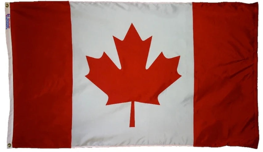 Canada outdoor flag made in USA heavy-duty nylon