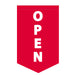 Sewn red OPEN Flag for business visibility 