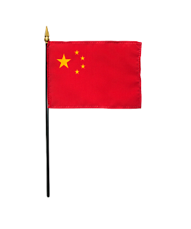 China Stick Flag 4"x6"