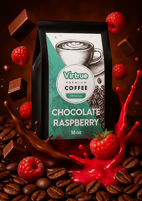 Chocolate Raspberry Flavored Coffee – 16oz | Virtrue Premium