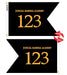military custom guidon flag double sided