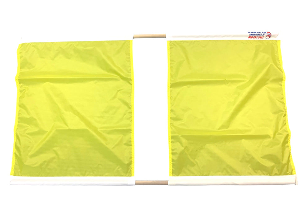 double yellow race flag