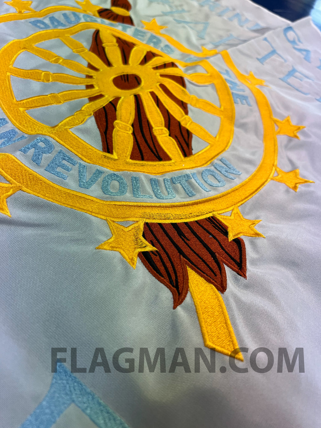 Custom Embroidered Flags - Custom Embroidery Flags - Embroider Banners ...
