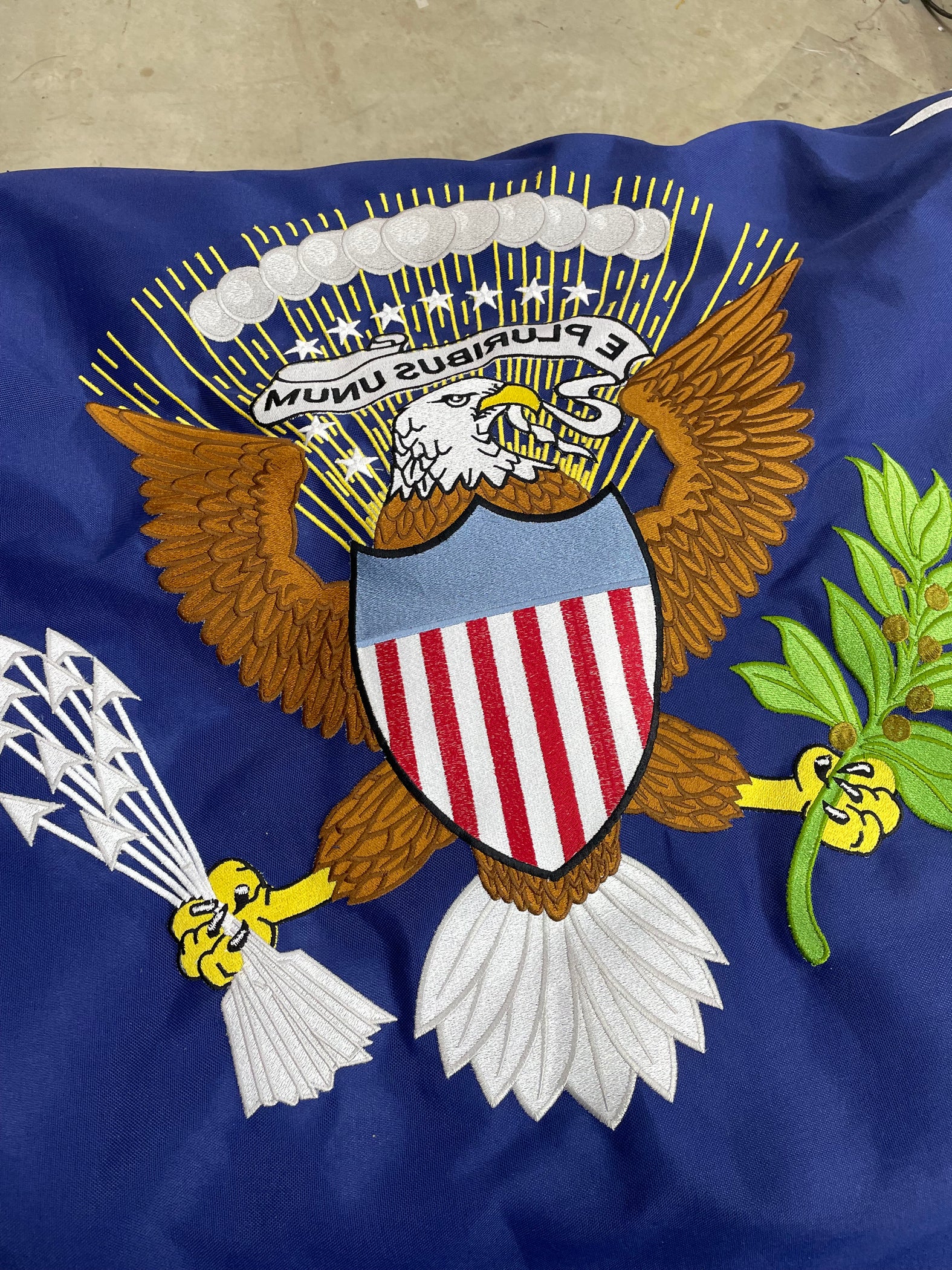 Custom Embroidered Flags - Custom Embroidery Flags - Embroider Banners ...