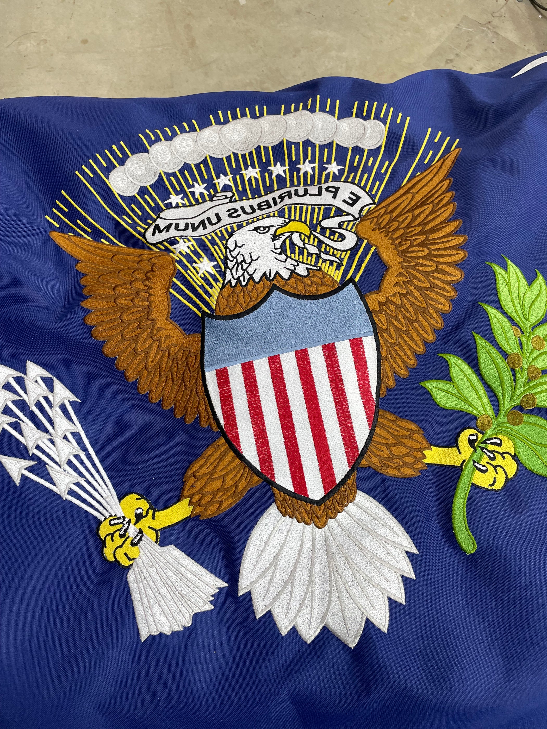 Custom Embroidered Flags - Custom Embroidery Flags - Embroider Banners ...