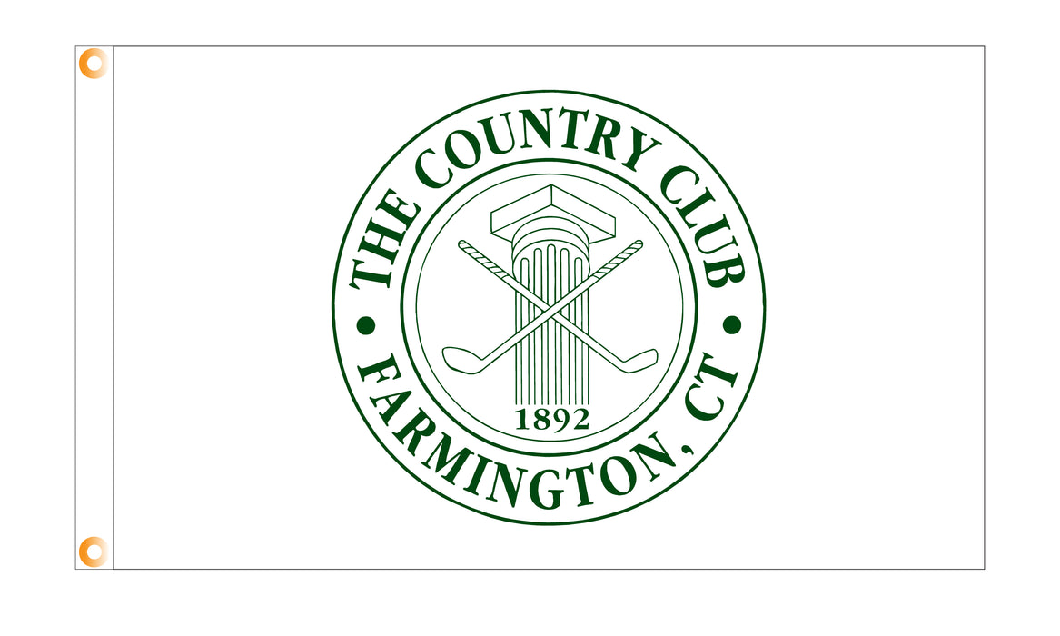 Country Club of Farmington Flag - 3'x5' - Nylon - Single Reverse - Heading & Grommets