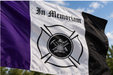 Firefighter In Memoriam Flag closeup