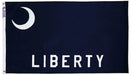 fort moultrie liberty flag 3x5 blue crescent liberty outdoor nylon made in USA