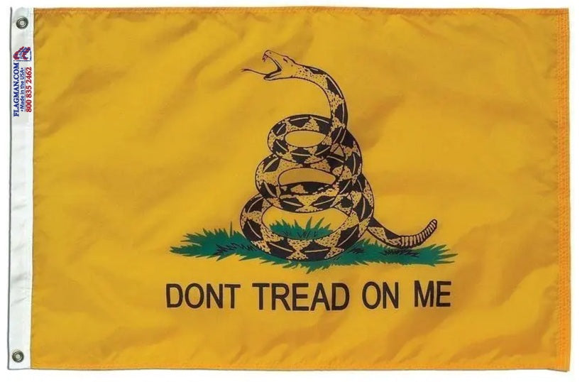 gadsden flag 3x5 don't tread on me yellow outdoor nylon flag made in USA
