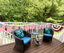 usa flag banner garland hanging patriotic party decoration outdoor