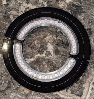 Weather-resistant Halo solar flagpole light in rain