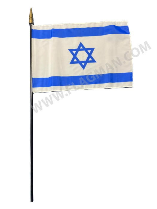Israel Stick Flag 12"x18"