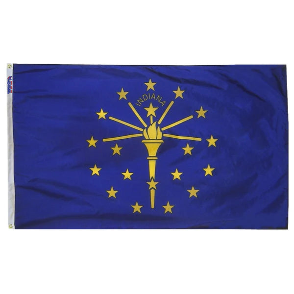 Indiana Outdoor Polyester Flag (Higher Wind Areas)