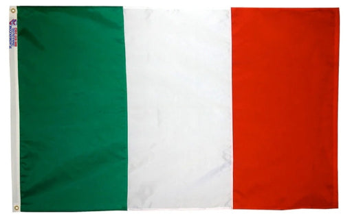 italy flag 3x5 outdoor nylon green white red tricolor made in USA